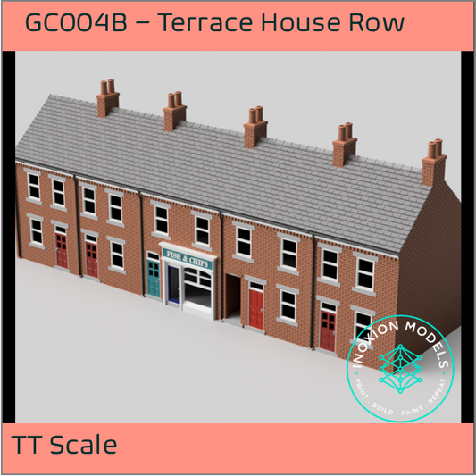 GC004B – 5x Terrace House with Shop Pack TT Scale