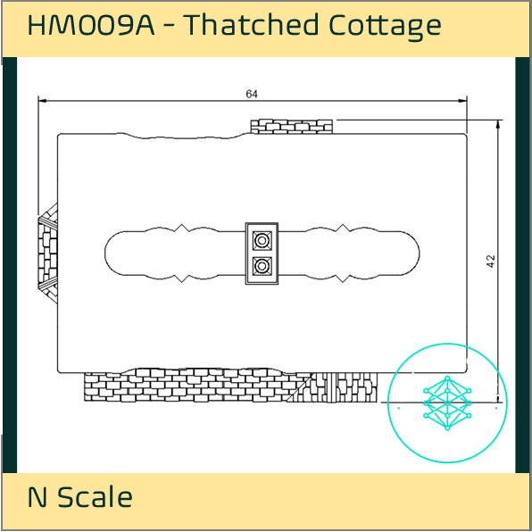 HM009A – Thatched Cottage N Scale