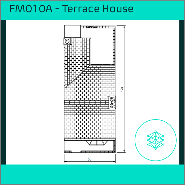FM010A – Terrace House HO Scale