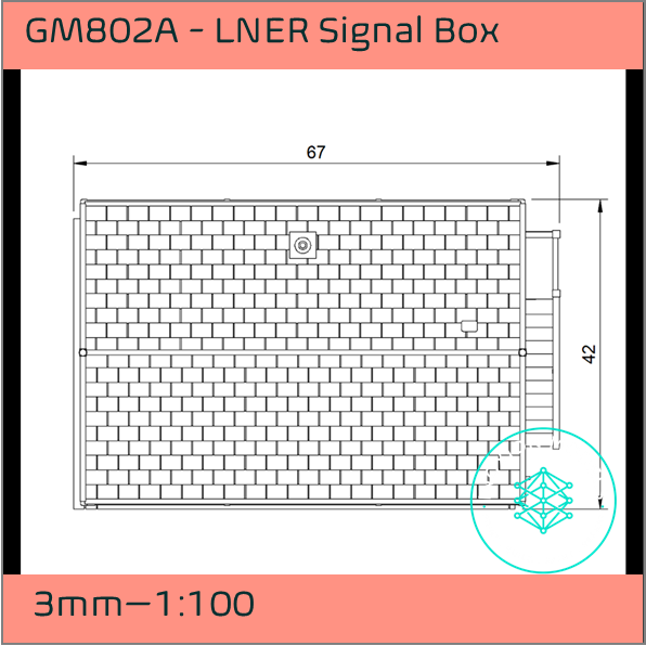 GM802A – LNER Signal Box 3mm - 1:100 Scale