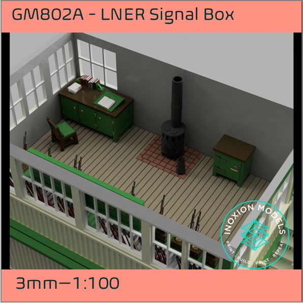 GM802A – LNER Signal Box 3mm - 1:100 Scale