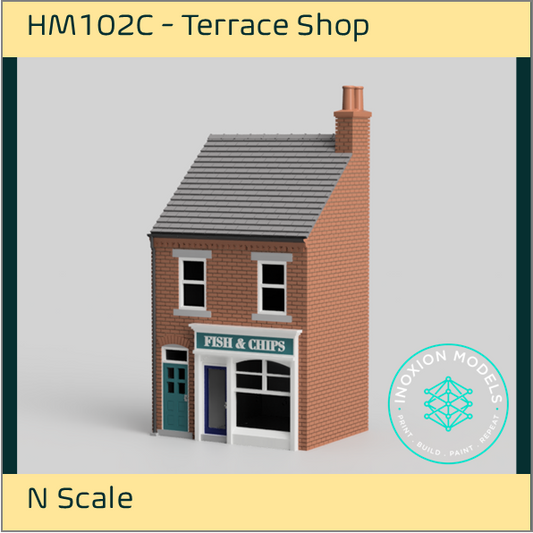 HM102C – Low Relief Terrace Shop N Scale