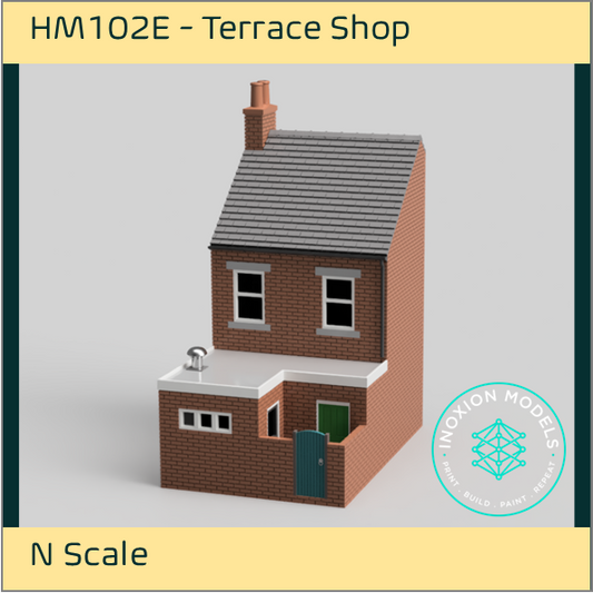 HM102E – Low Relief Terrace Shop N Scale