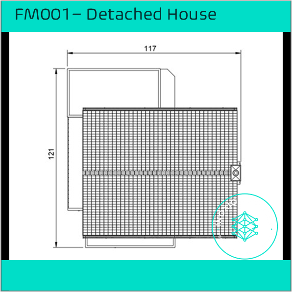 FM001 – Detached House OO Scale