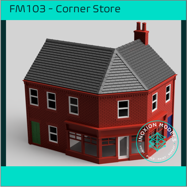 FM103 – Corner Store HO Scale
