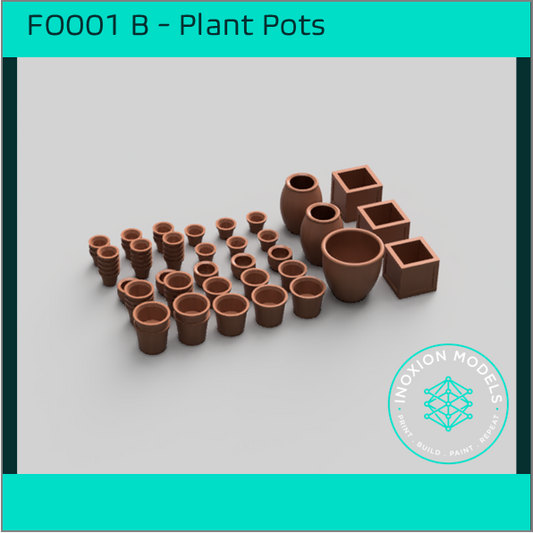 FO001 B – Empty Plant Pots OO/HO Scale