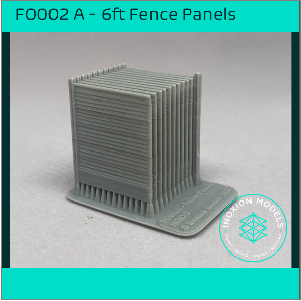FO002 A – 6ft Garden Fence OO/HO Scale