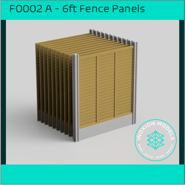 FO002 A – 6ft Garden Fence OO/HO Scale