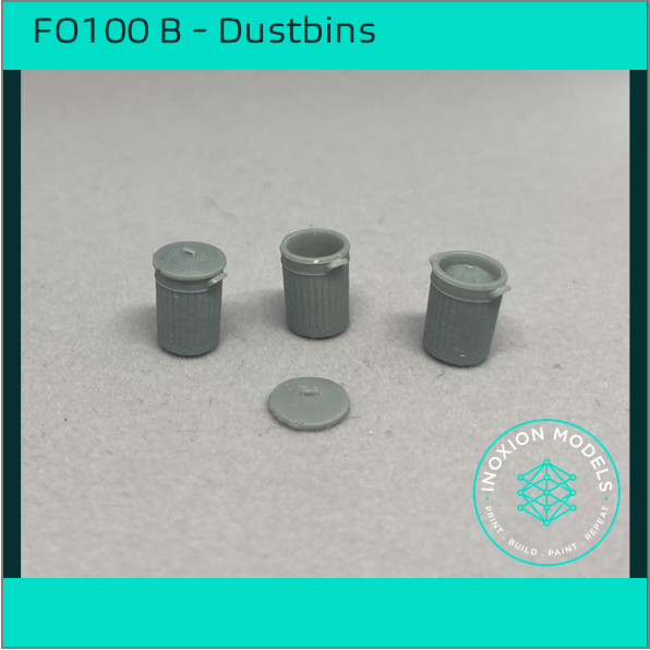 FO100 B – Dustbins OO Scale