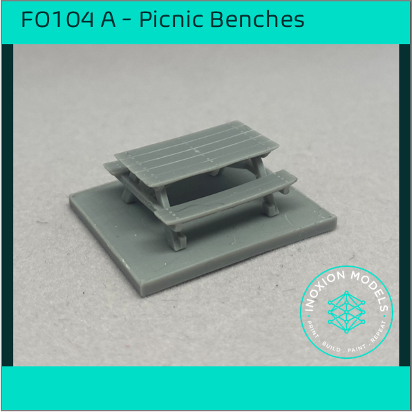FO104 A – Picnic Benches OO/HO Scale