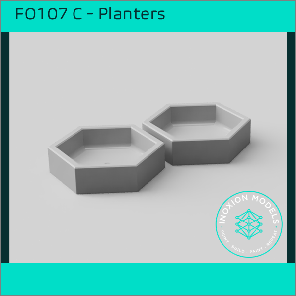 FO107 C – Urban Planters OO/HO Scale