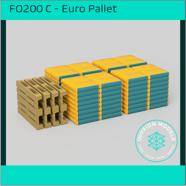 FO200 C – Euro Pallets OO/HO Scale