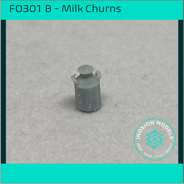 FO301 B – Painted Small Milk Churns OO/HO Scale