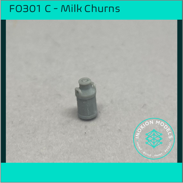FO301 C – Painted Medium Milk Churns OO/HO Scale