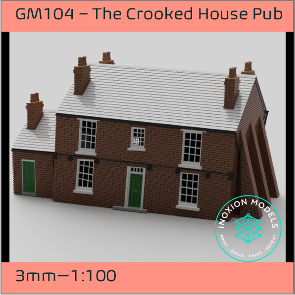 GM104 – The Crooked House Pub 3mm - 1:100 Scale