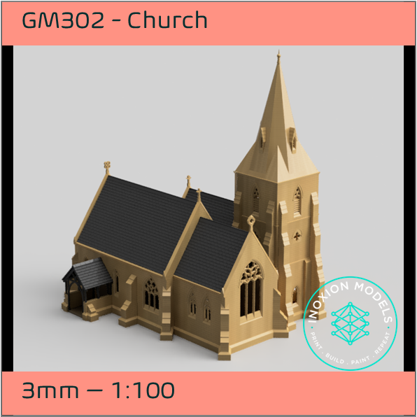 GM302 – Church 3mm - 1:100 Scale