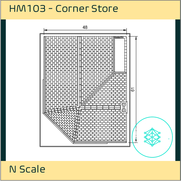 HM103 – Corner Store N Scale